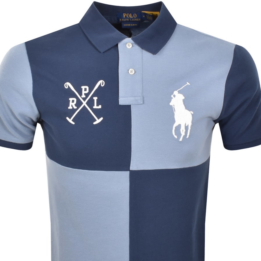 Image number 2 for Ralph Lauren Custom Slim Polo T Shirt Navy