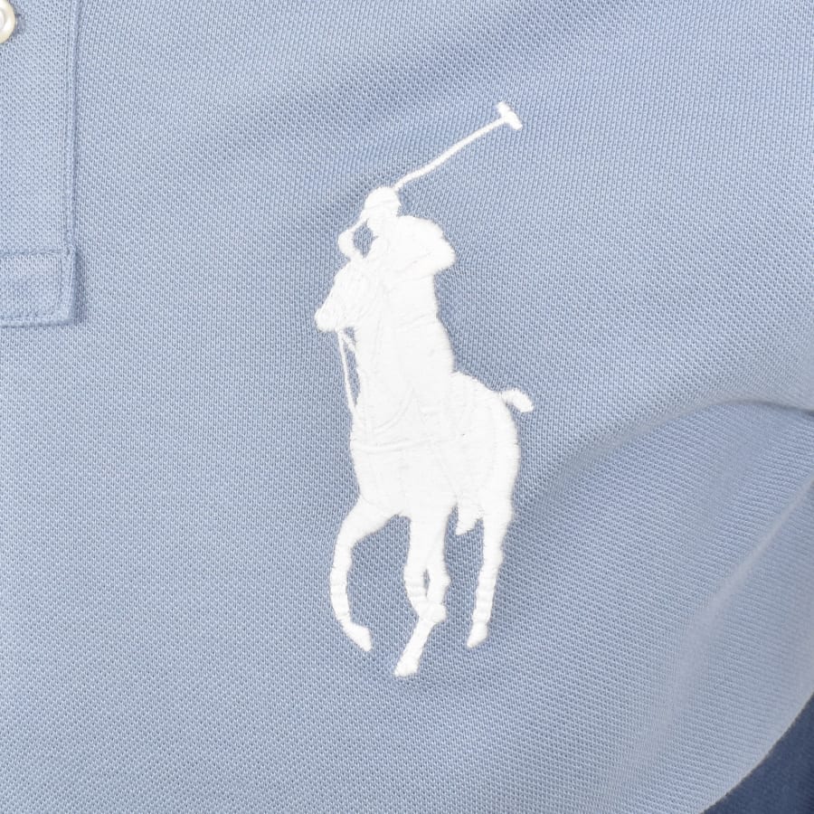 Image number 3 for Ralph Lauren Custom Slim Polo T Shirt Navy