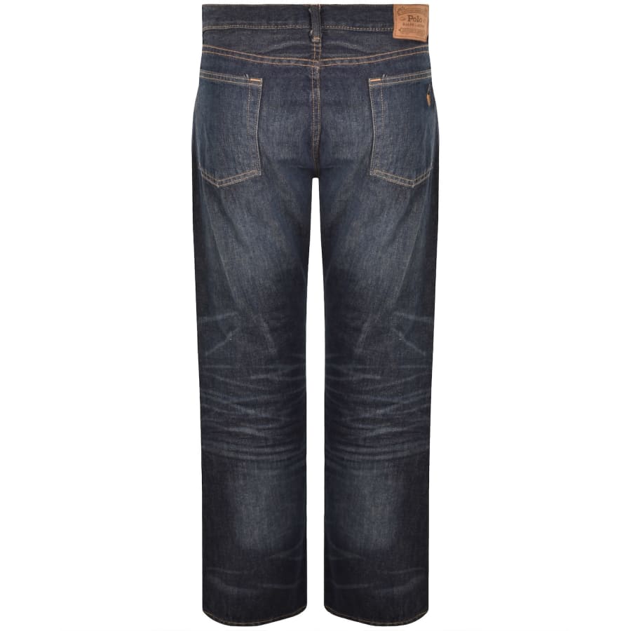Image number 3 for Ralph Lauren Hampton Straight Fit Mid Wash Jeans