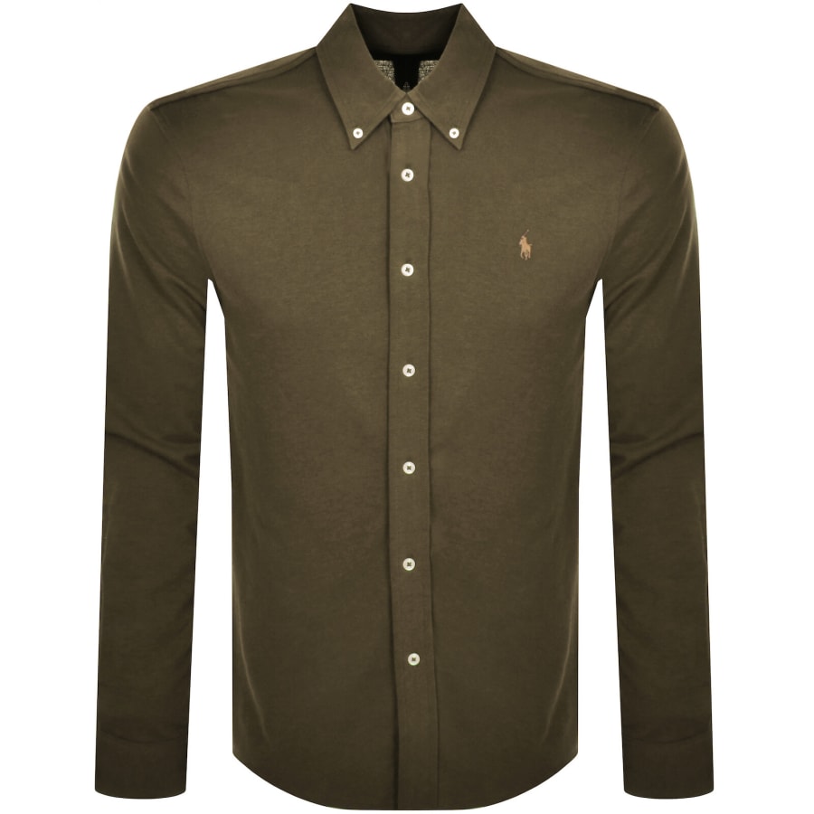 Image number 1 for Ralph Lauren Featherweight Mesh Shirt Green