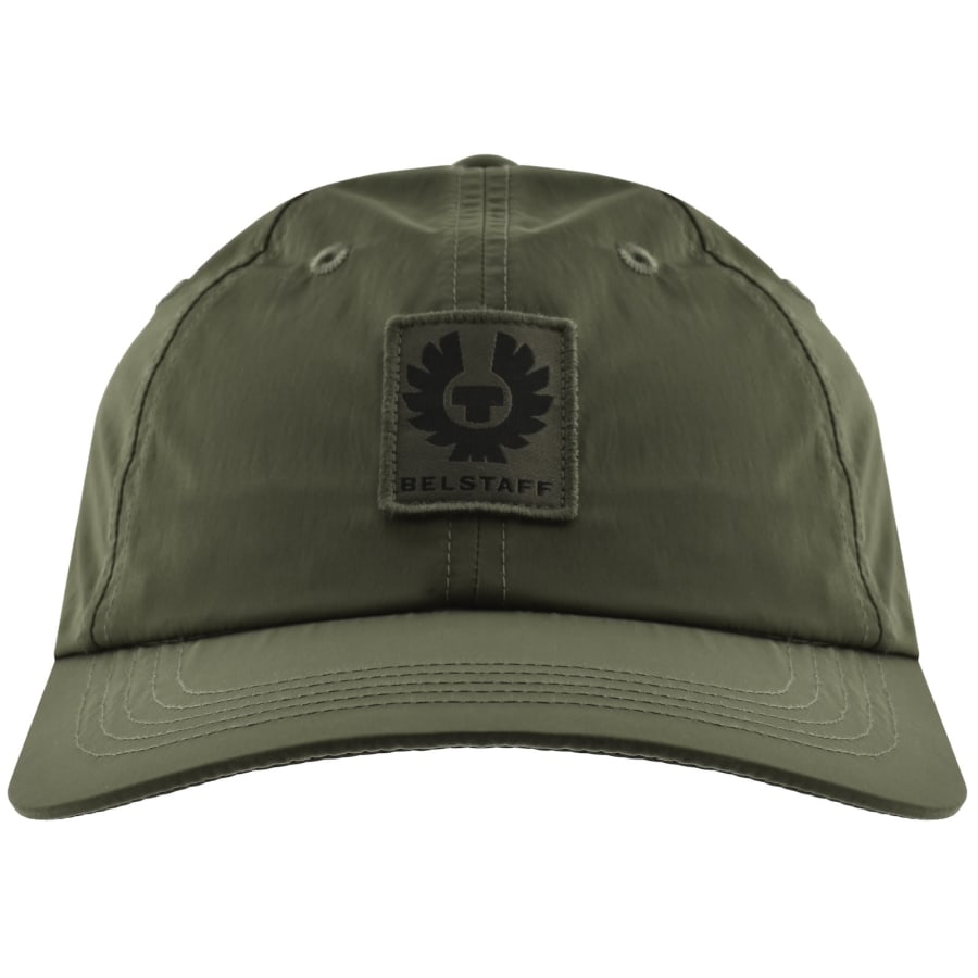 Image number 1 for Belstaff Ripple Shell Cap True Olive Green
