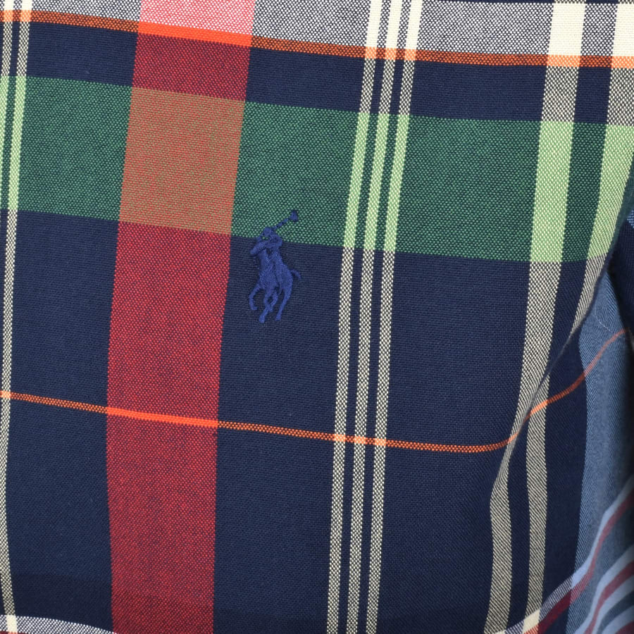 Image number 3 for Ralph Lauren Check Long Sleeve Shirt Blue
