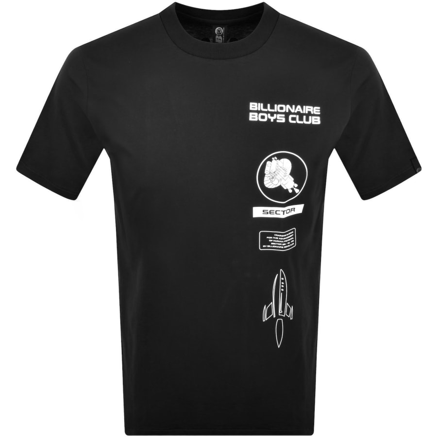 Image number 2 for Billionaire Boys Club BB Astro Digi T Shirt Black