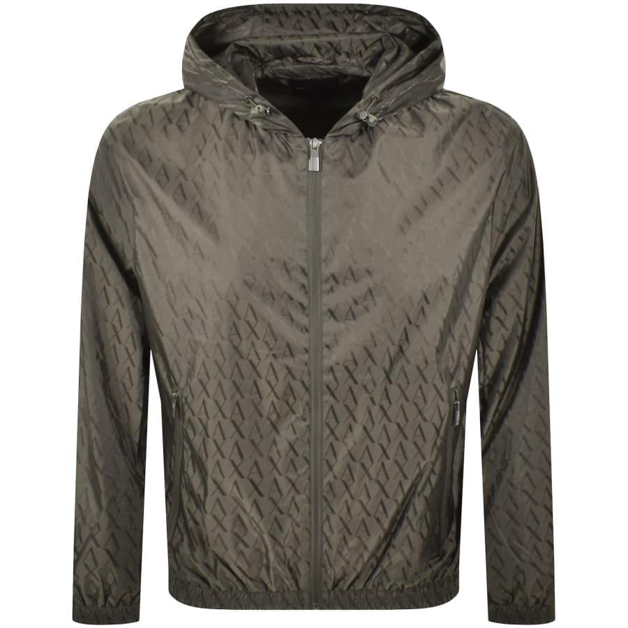 Image number 1 for Armani Exchange Windbreaker Jacket Green