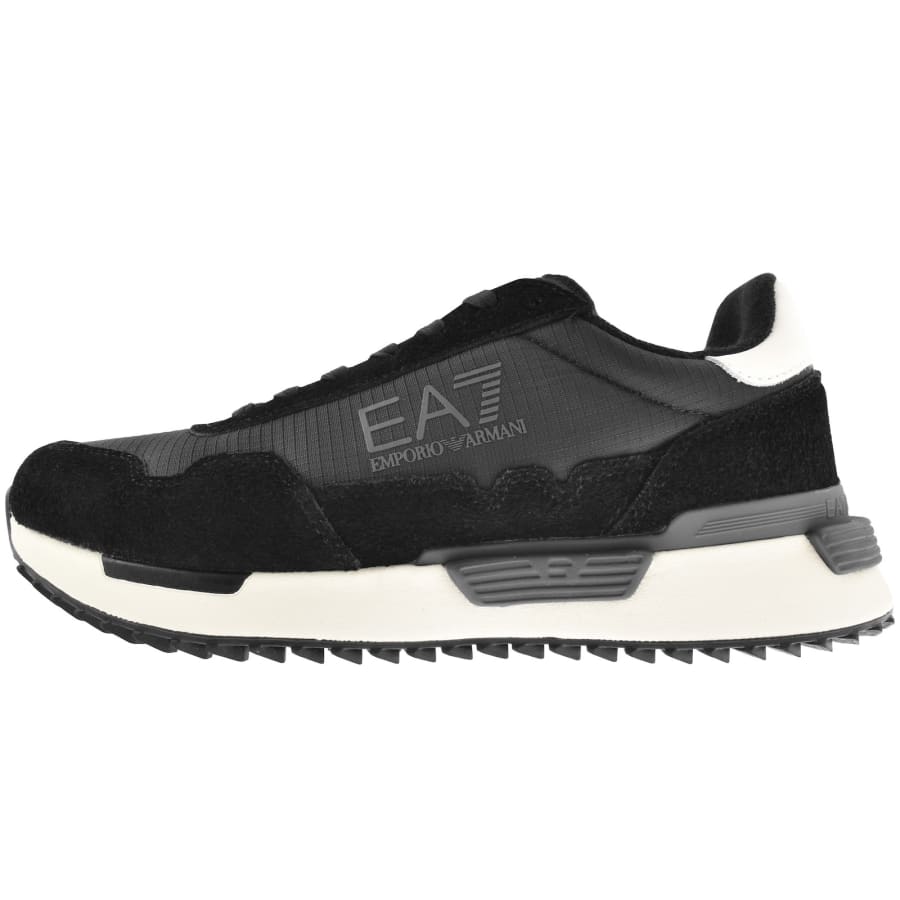 Image number 1 for EA7 Emporio Armani Logo Trainers Black