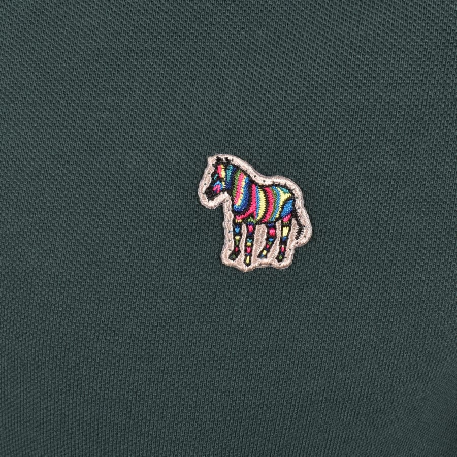Image number 3 for Paul Smith Zebra Logo Badge Polo T Shirt Green