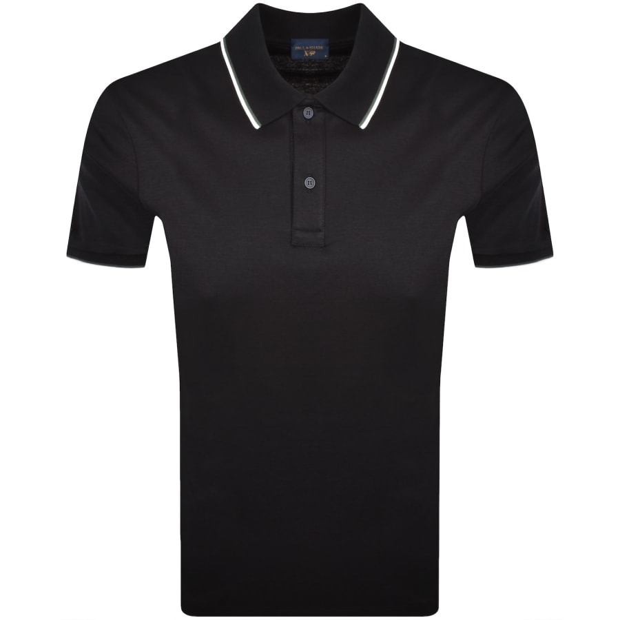 Image number 1 for Paul And Shark Logo Polo T Shirt Navy Blue
