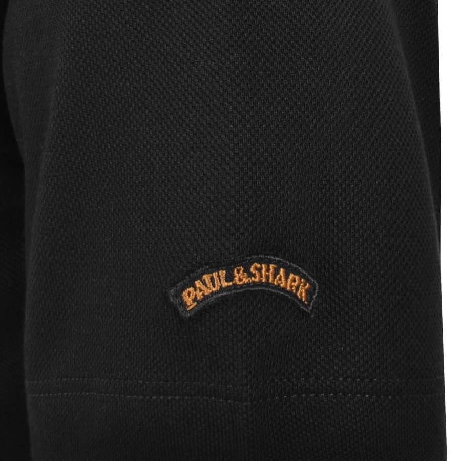 Image number 3 for Paul And Shark Pique Polo T Shirt Black