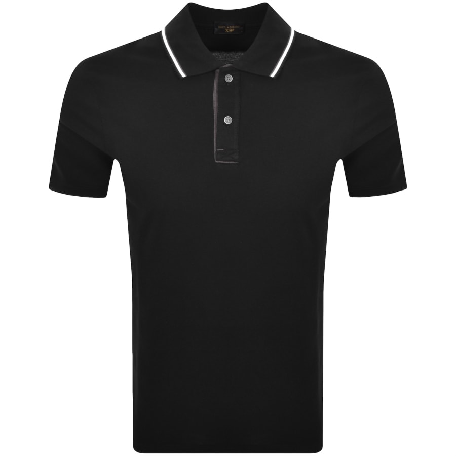 Image number 1 for Paul And Shark Pique Polo T Shirt Black