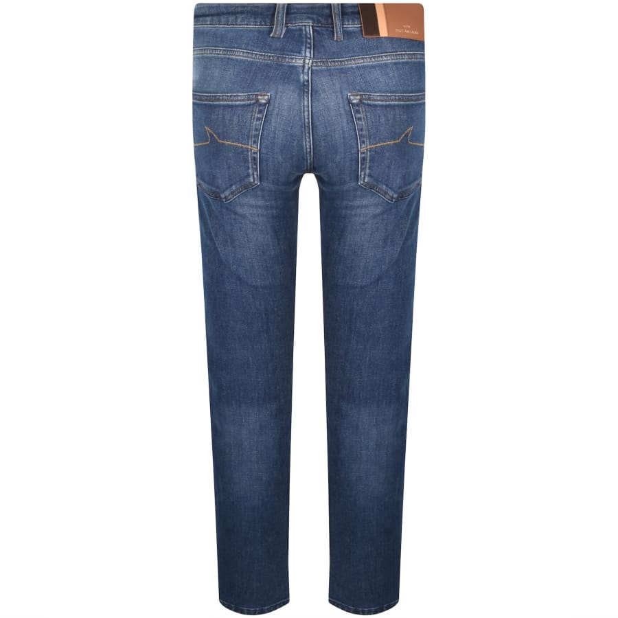 Image number 3 for Paul And Shark Winter Stretch Jeans Mid Wash Blue