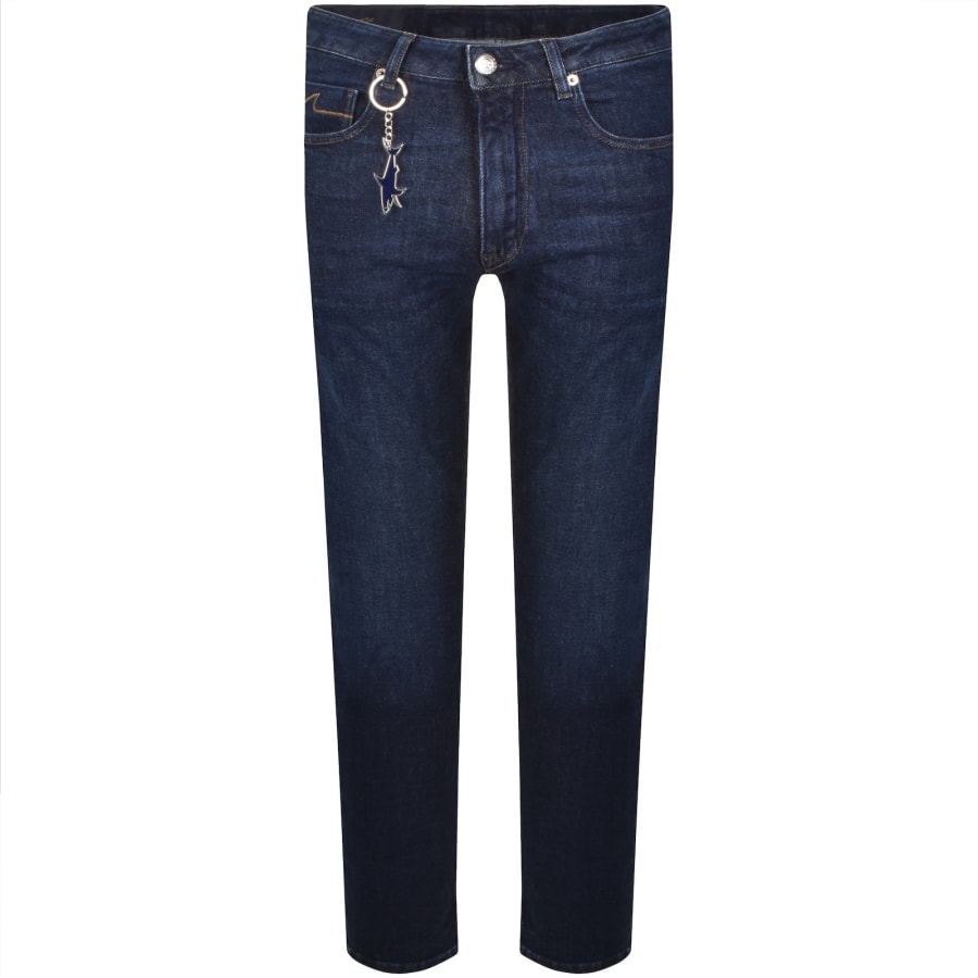 Image number 2 for Paul And Shark Winter Stretch Jeans Dark Wash Blue