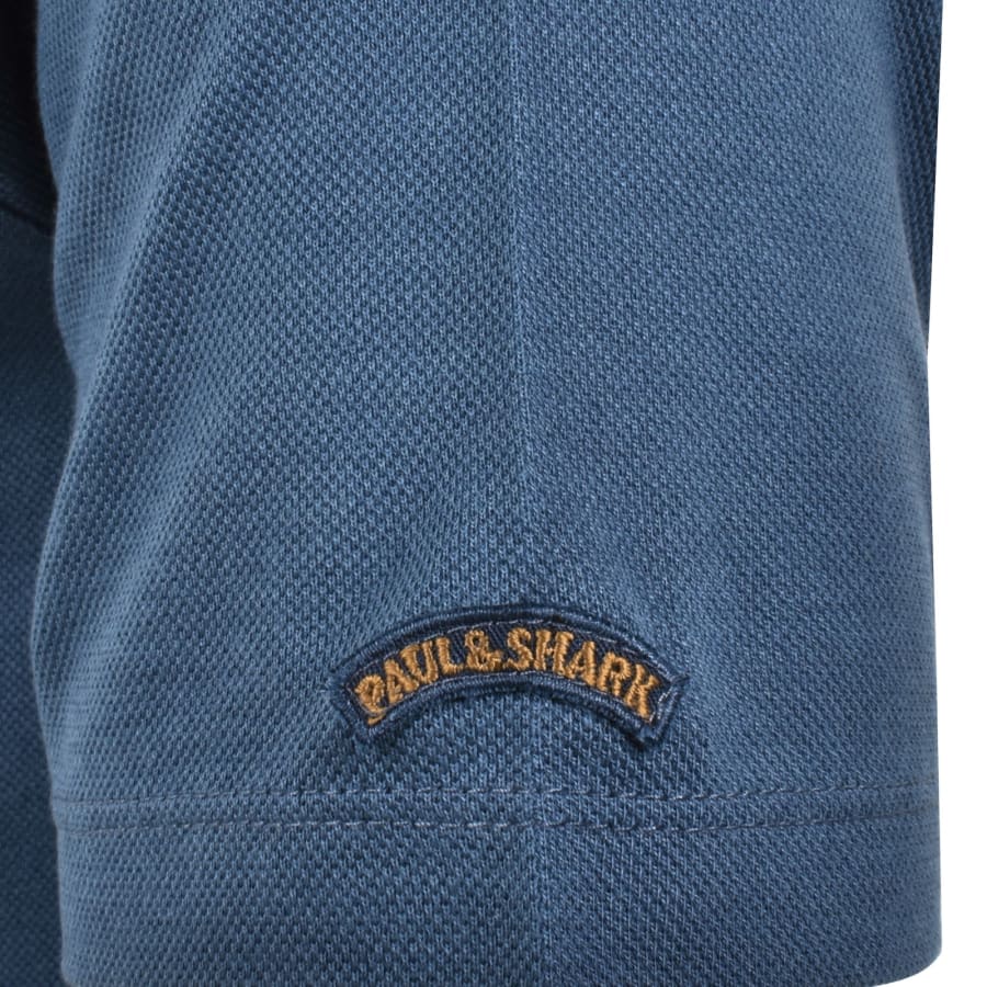 Image number 3 for Paul And Shark Pique Polo T Shirt Blue