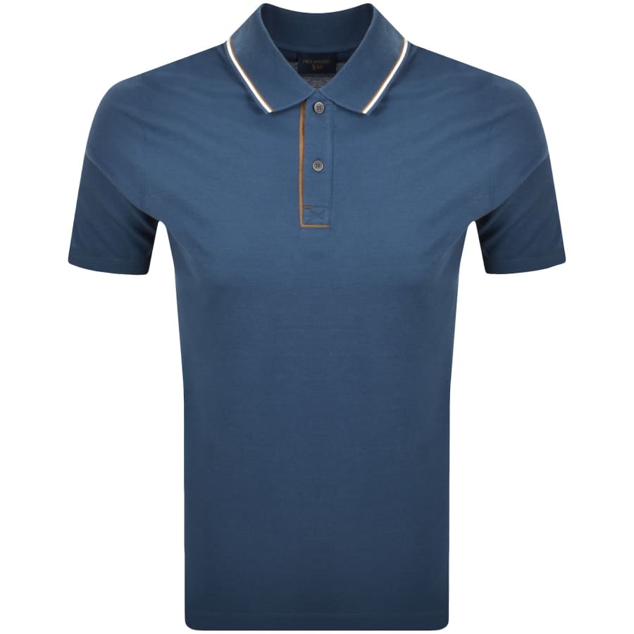 Image number 1 for Paul And Shark Pique Polo T Shirt Blue