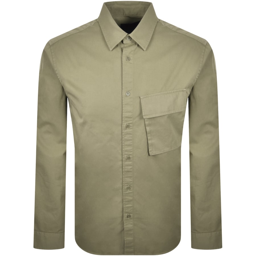 Image number 2 for Belstaff Scale Long Sleeved Shirt Green