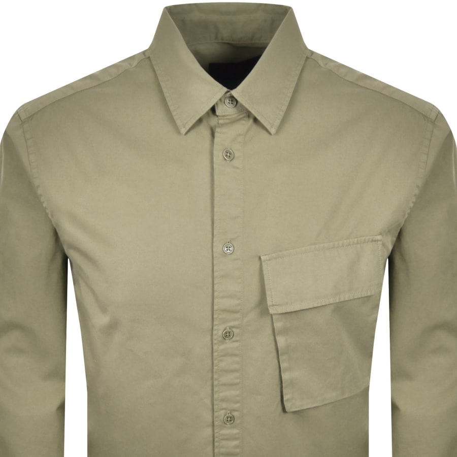 Image number 3 for Belstaff Scale Long Sleeved Shirt Green