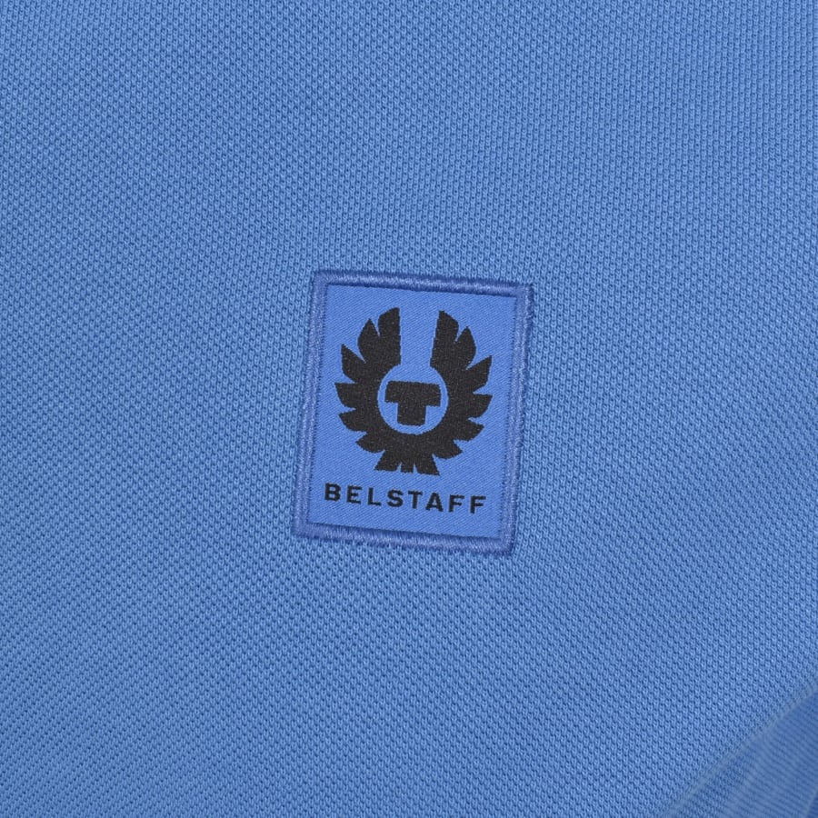 Image number 3 for Belstaff Tipped Polo T Shirt Marine Blue