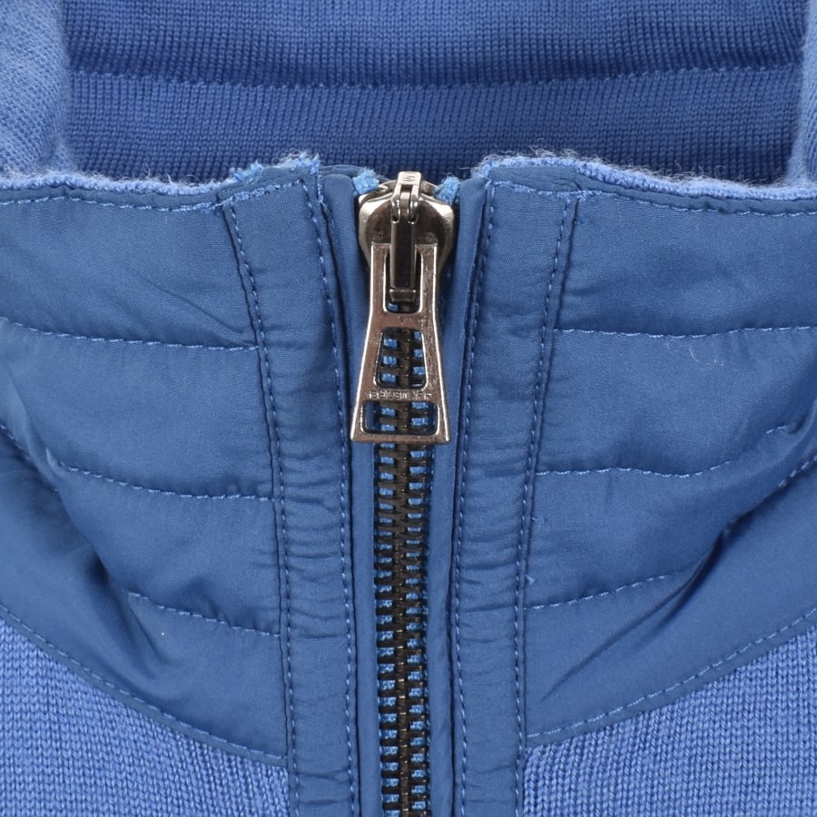 Image number 5 for Belstaff Kilmington Quarter Zip Jumper Blue