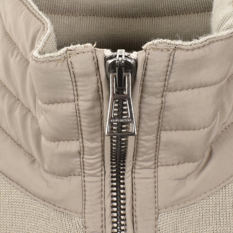 Image number 5 for Belstaff Kilmington Quarter Zip Jumper Beige
