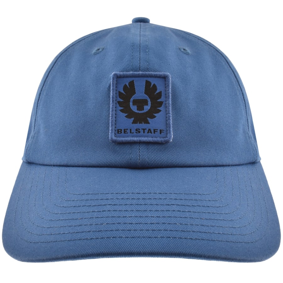 Image number 1 for Belstaff Phoenix Logo Cap Marine Blue