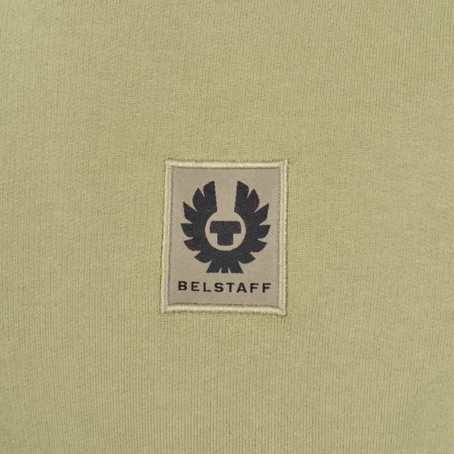Image number 3 for Belstaff Logo Pullover Hoodie Fatigue Green