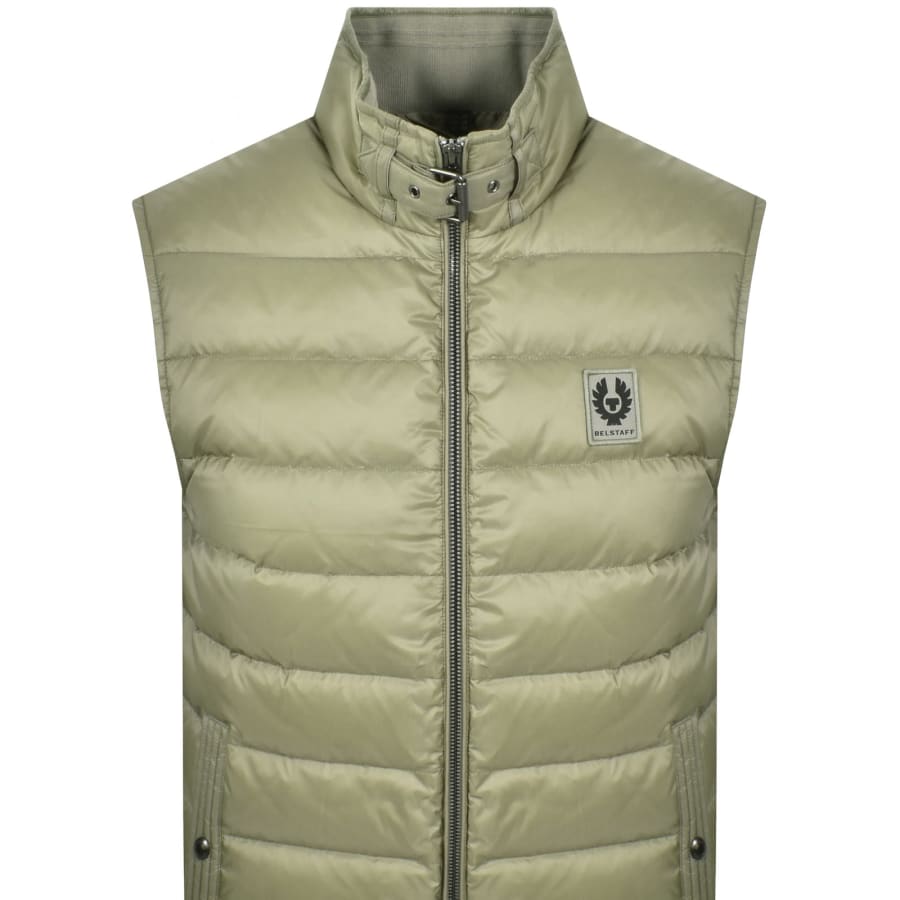 Image number 2 for Belstaff Circuit Gilet Lichen Green