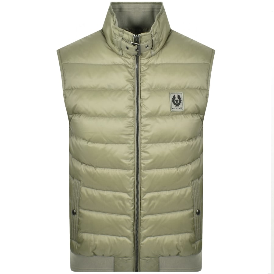Image number 1 for Belstaff Circuit Gilet Lichen Green