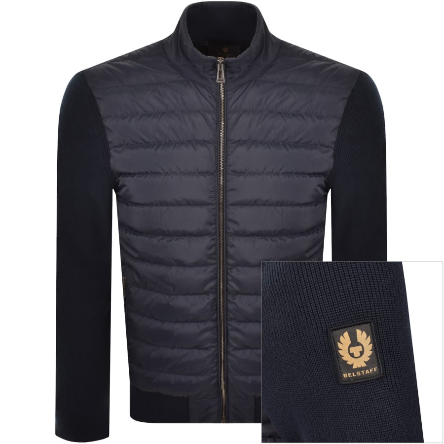 Image number 1 for Belstaff Control Hybrid Jacket Dark Ink Navy