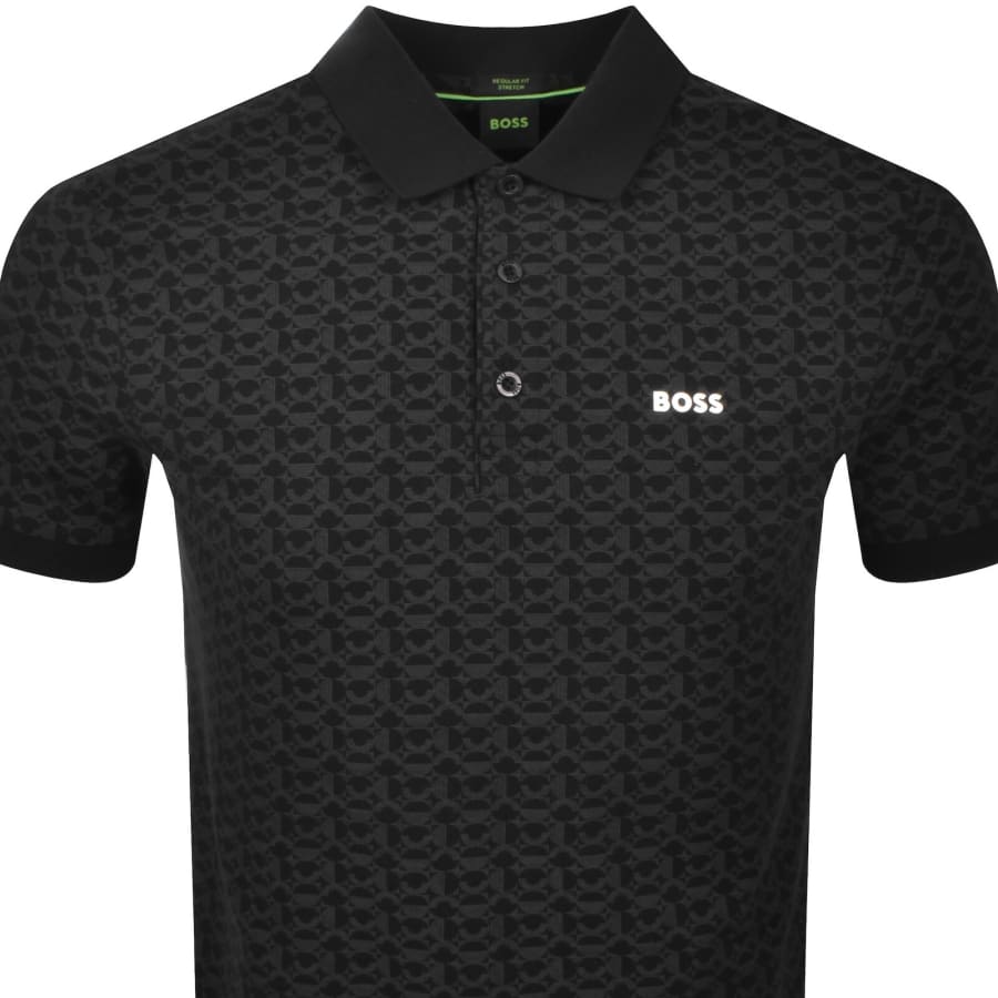 Image number 2 for BOSS Paddy Striped Polo T Shirt Black
