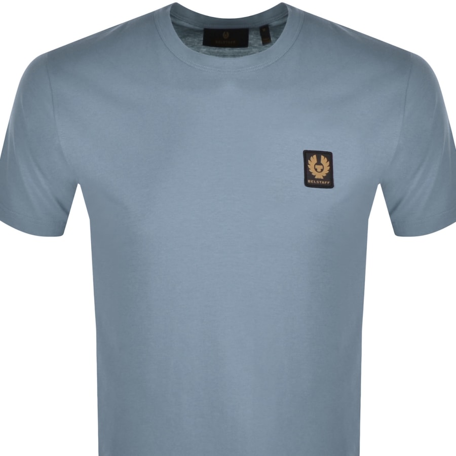 Image number 2 for Belstaff Featherweight Logo T Shirt Blue