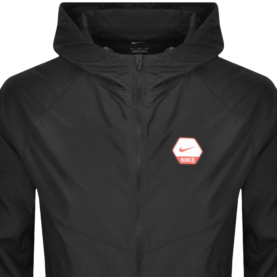 Image number 2 for Nike Full Zip Woven Jacket Black