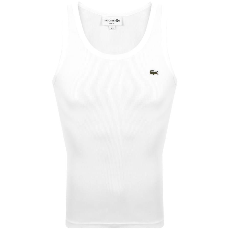 Image number 1 for Lacoste Slim Fit Vest White