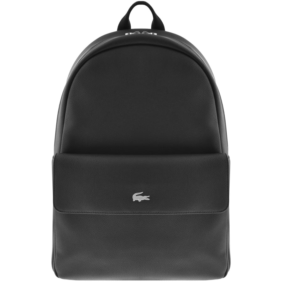 Image number 1 for Lacoste Logo Backpack Black