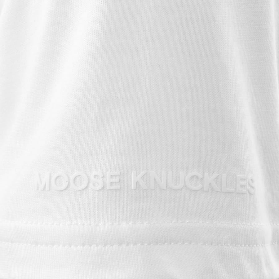 Image number 5 for Moose Knuckles Chamblee Leaf T Shirt White
