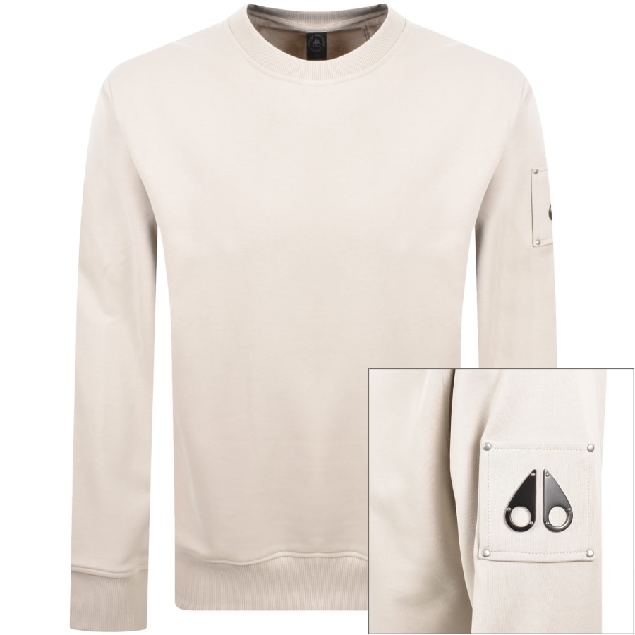 Image number 1 for Moose Knuckles Hartsfield Sweatshirt Beige
