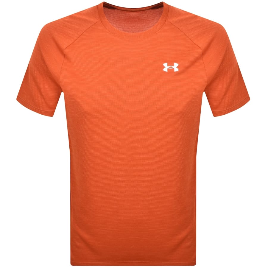Image number 1 for Under Armour Tech Textured T Shirt Orange
