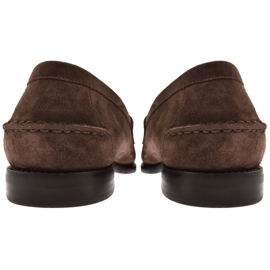 Image number 2 for Ralph Lauren Alston Penny Loafers Brown