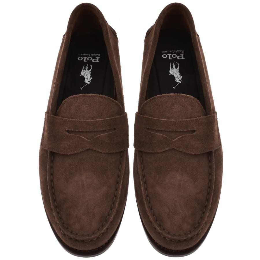 Image number 3 for Ralph Lauren Alston Penny Loafers Brown