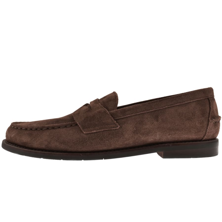 Image number 1 for Ralph Lauren Alston Penny Loafers Brown