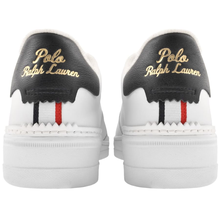 Image number 2 for Ralph Lauren Masters Court Trainers White