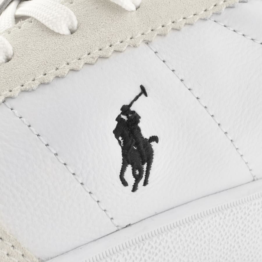 Image number 4 for Ralph Lauren Bedford Trainers White