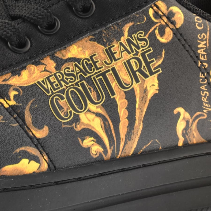 Image number 4 for Versace Jeans Couture Court Trainers Black