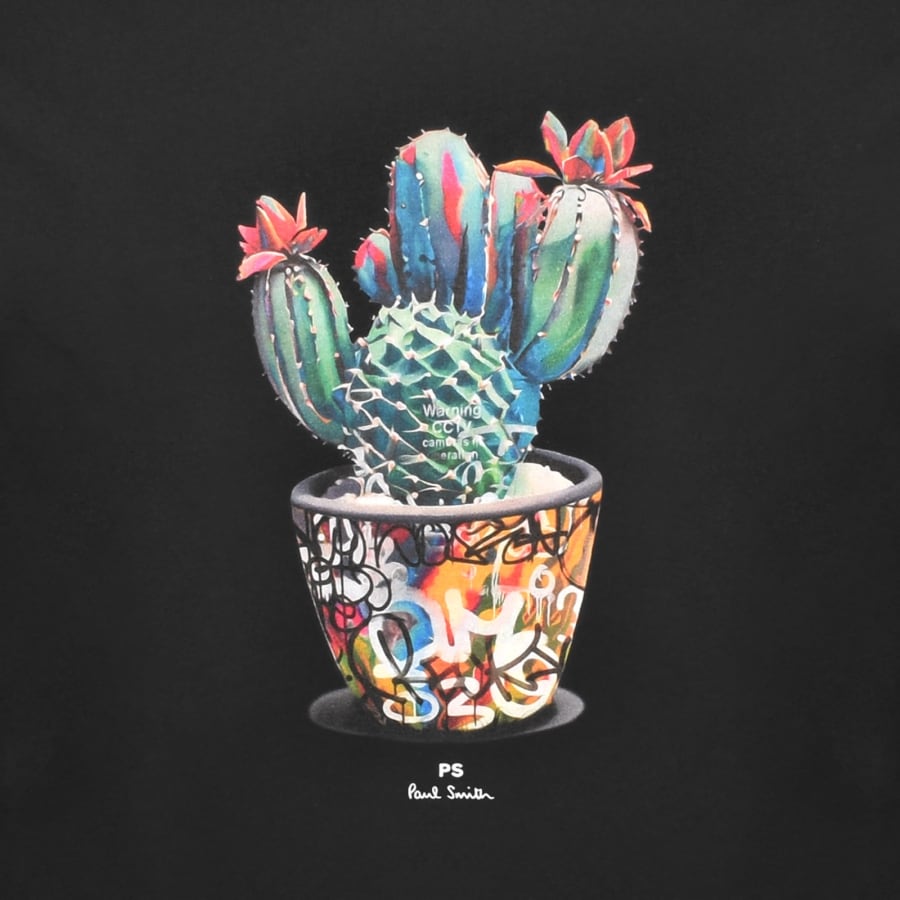 Image number 3 for Paul Smith Cactus T Shirt Navy Blue