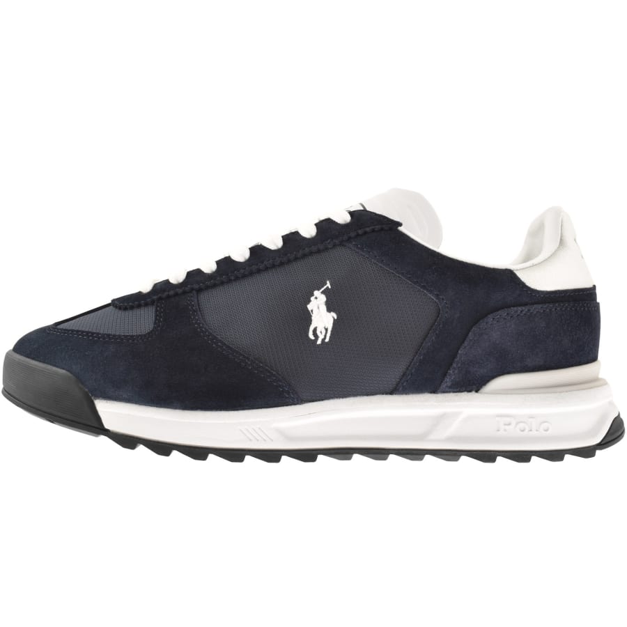 Image number 1 for Ralph Lauren Varick Trainers Navy