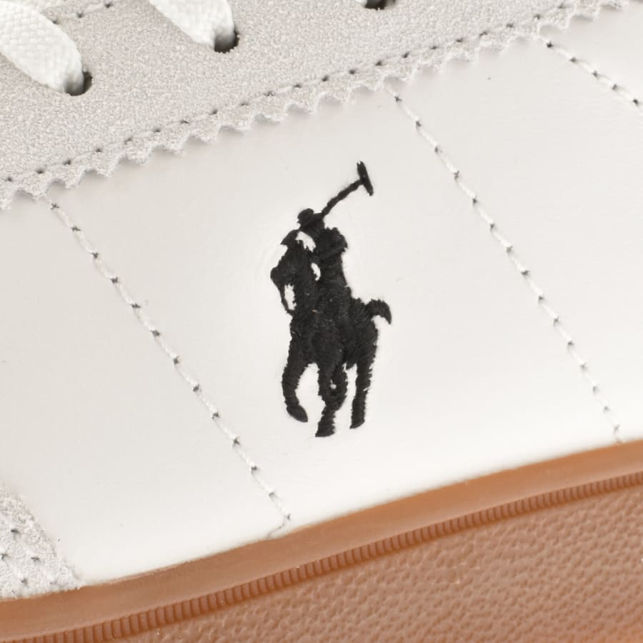 Image number 4 for Ralph Lauren Bedford Trainers White