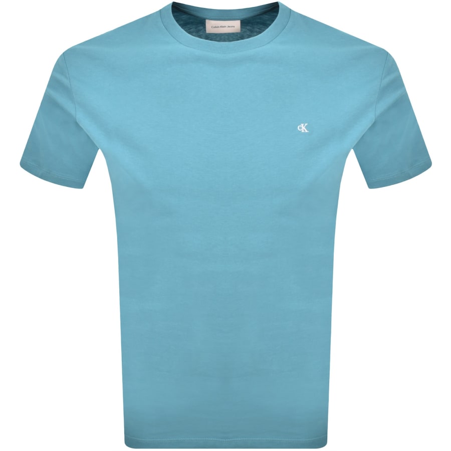 Image number 1 for Calvin Klein Jeans T Shirt Blue Steam