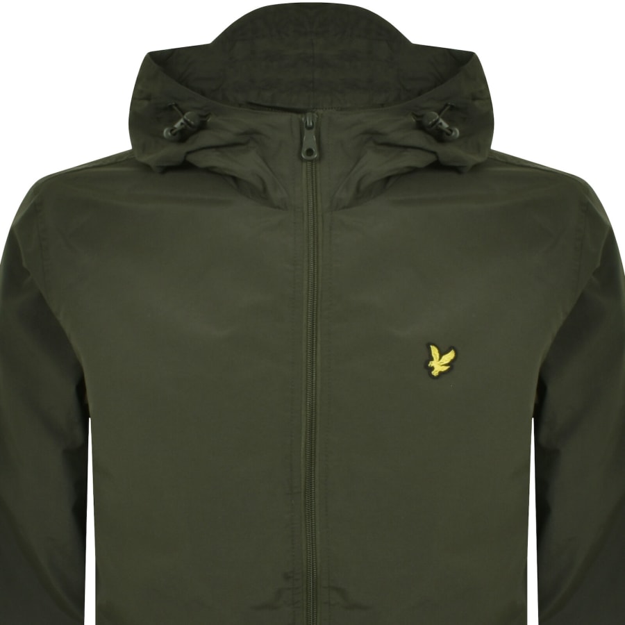 Image number 2 for Lyle And Scott Hooded Pocket Jacket Green