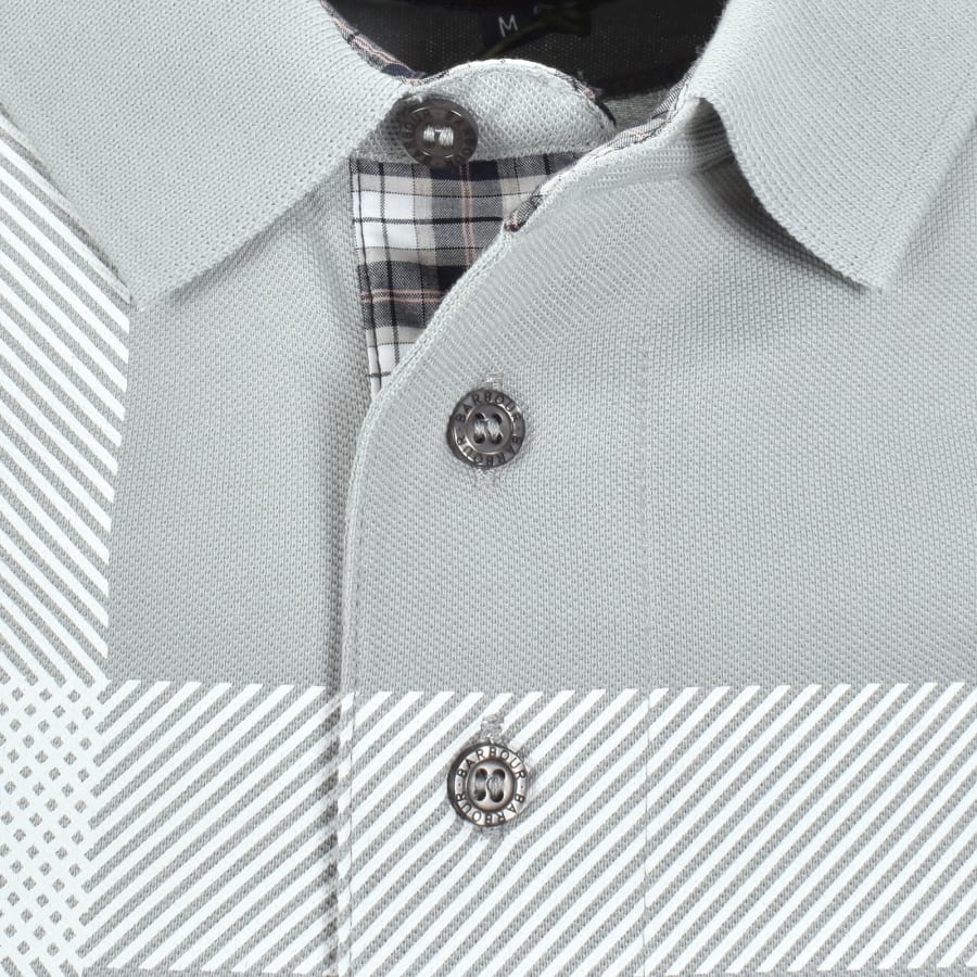Image number 3 for Barbour Blaine Polo T Shirt Mineral Blue