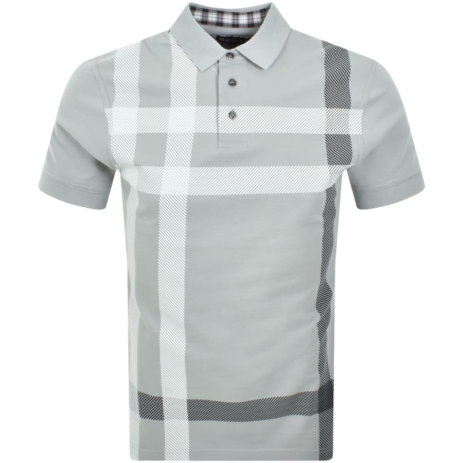 Image number 1 for Barbour Blaine Polo T Shirt Mineral Blue