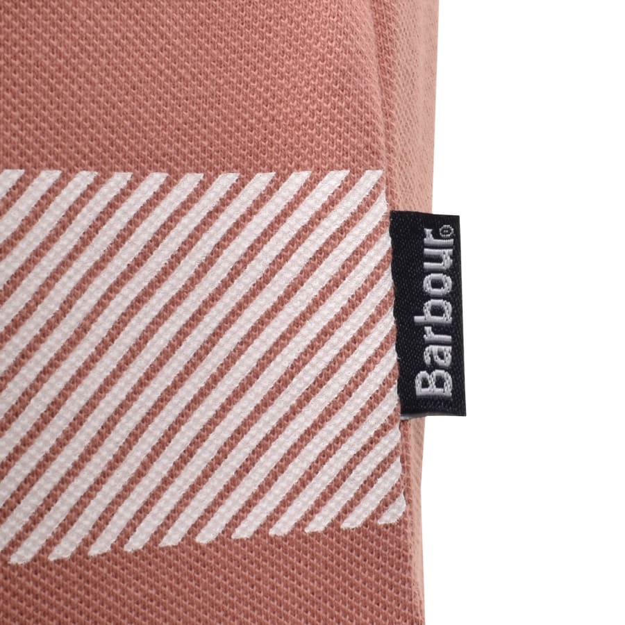 Image number 4 for Barbour Blaine Polo T Shirt Earth Pink