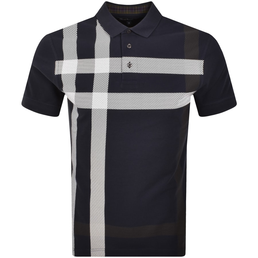 Image number 1 for Barbour Blaine Polo T Shirt Navy